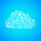 Computer cloud icon