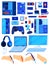 Computer components, database hardware vector illustration set, cartoon flat electronic pc part hardware collection