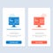 Computer, Construction, Repair, Lcd, Design  Blue and Red Download and Buy Now web Widget Card Template