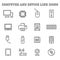 Computer and device line icons