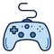 Computer Gamepad vector Gamer Controlling Device colored icon or sign