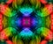 Computer generated abstract colorful symmetrical fractal artwork