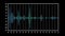 Computer generated equaliser bars in waveform audio spectrum