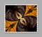 Computer generated fractal artwork stamp template