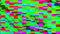 Computer generated glitch. Pixel multi-colored zigzags noise. 3d rendering video error