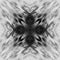 Computer graphics, pattern - kaleidoscope, seamless surreal magic texture in shades of gray. The tile is square