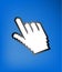 Computer hand cursor symbol