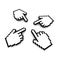 Computer hand cursors