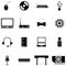 Computer hardware icon set