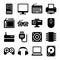 Computer Icons Set. Vector