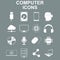 Computer icons. Vector concept illustration for design