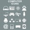 Computer icons. Vector concept illustration for design