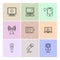 computer, internet , multimedia , infrared , camera ,eps icons