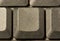 Computer key in a keyboard with letter, number and