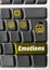 Computer keyboard with emotions signs