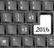 Computer Keyboard with Happy New Year 2016 Key