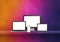 Computer, laptop, mobile phone and digital tablet pc. rainbow shelf banner