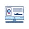 Computer location pointer travel aviation transport airport