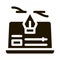 computer maker movie settings icon Vector Glyph Illustration