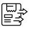 Computer management icon outline vector. Digital inventory