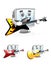 Computer Mascot - Playing Guitar