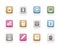 Computer and mobile phone elements icons