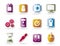 Computer and mobile phone elements icons