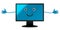 Computer monitor character