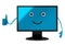 Computer monitor character