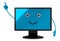 Computer monitor character