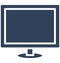 computer monitor, flat screen Isolated Vector Icon which can be easily edit or modified.