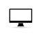 Computer monitor vector icon in flat style. Television illustration on isolated transparent background. Tv display business vecto.