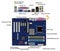 Computer motherboard parts connector ports info