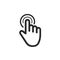 Computer mouse click cursor. Cursor icon. Vector illustration.