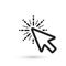 Computer mouse click cursor gray arrow icon. Mouse vector illustration.