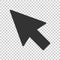 Computer mouse cursor icon in flat style. Arrow cursor vector il