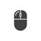 Computer mouse left click icon vector