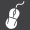 Computer mouse solid icon, click and device