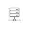 Computer server connection line icon