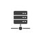 Computer server connection vector icon