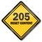 Computer sign 205 reset content