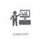 Computer Systems Analyst icon. Trendy Computer Systems Analyst l