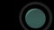 Computerized animation of large isolated planet Uranus with outer ring, revolving in the space. Motion graphics