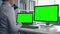 Computers with chroma key screen