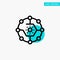 Computing, Computing Share, Connectivity, Network, Share turquoise highlight circle point Vector icon