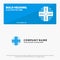 Computing, Database, Datacenter, Mainframe, Server SOlid Icon Website Banner and Business Logo Template