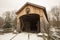 Comstock Covered Bridge over the Salmon River in Colchester, Connecticut