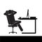 Con vector of Businessman falling asleep at his work. Procrastination. working at home or office, freelance