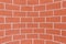 Concave brick wall