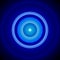 Concentric Blue And White Circles Background